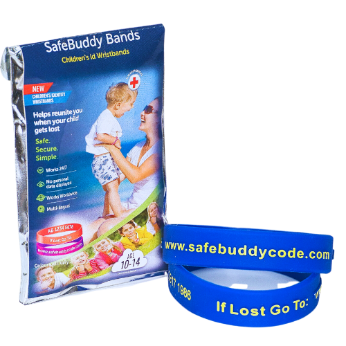 SafeBuddy Code 2 wristband pack